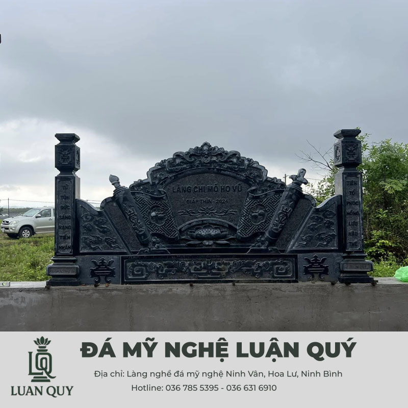 Mẫu cuốn thư đá CTD10