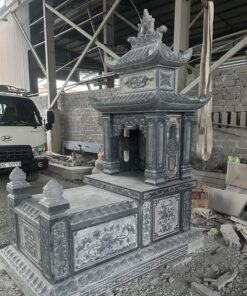 mẫu mộ đá 2 mái M2M05 ảnh 4