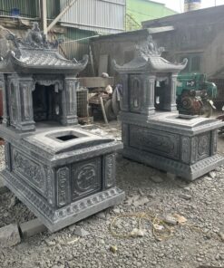 mộ đá 1 mái đẹp M1M02 ảnh 3