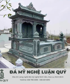 Mộ đá 2 mái đẹp M2M01